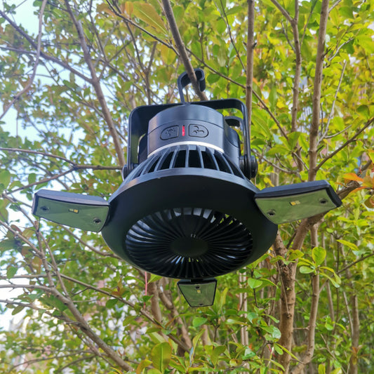 Beat the Festival Heat: Solar Fan + Light Combo