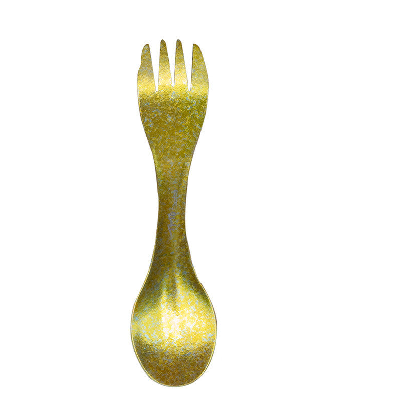 Ultralight Titanium Camping Spork: Your Festival Eating Essential