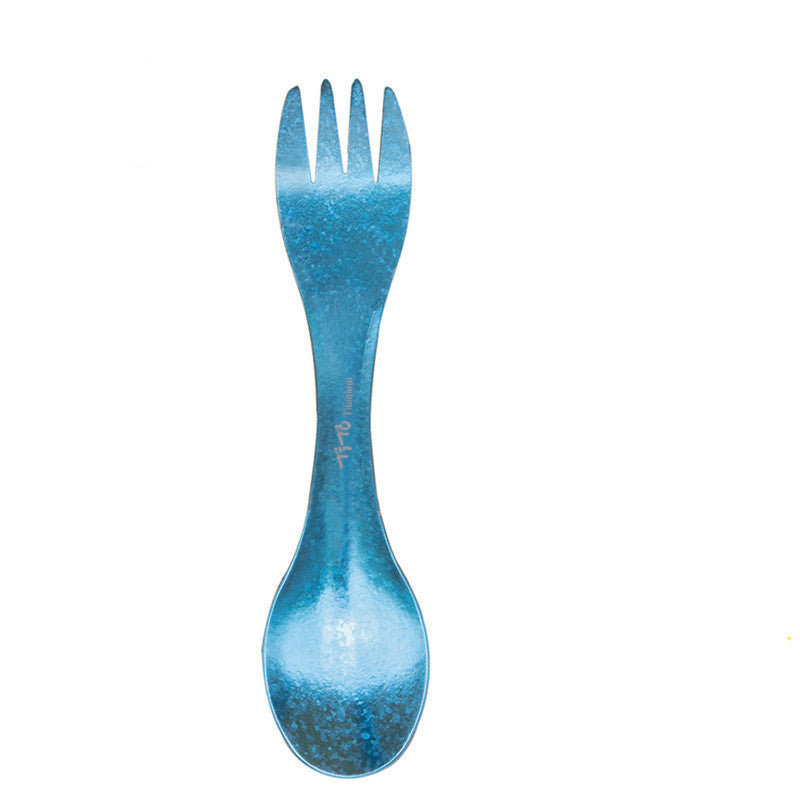 Ultralight Titanium Camping Spork: Your Festival Eating Essential