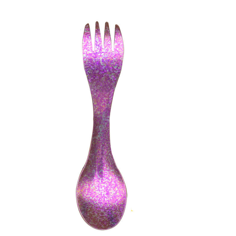 Ultralight Titanium Camping Spork: Your Festival Eating Essential