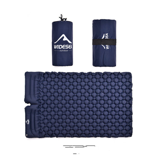 Quick-Inflate Double Camping Mat: Double Comfort, Ultra-Portable for Festivals