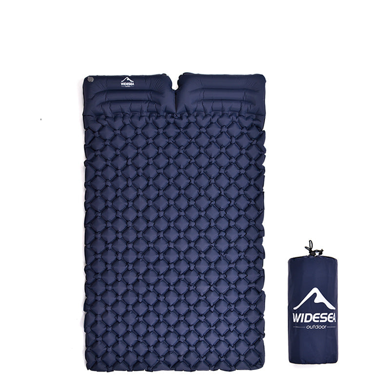 Quick-Inflate Double Camping Mat: Double Comfort, Ultra-Portable for Festivals