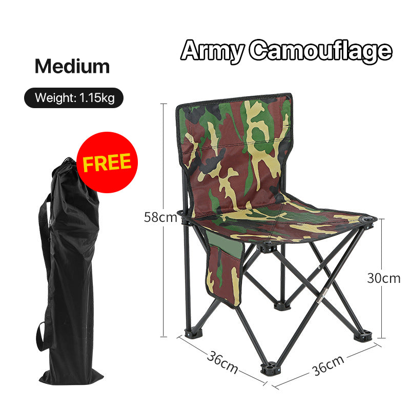 Recharge in Comfort: Festival Camping Chair with Back Support