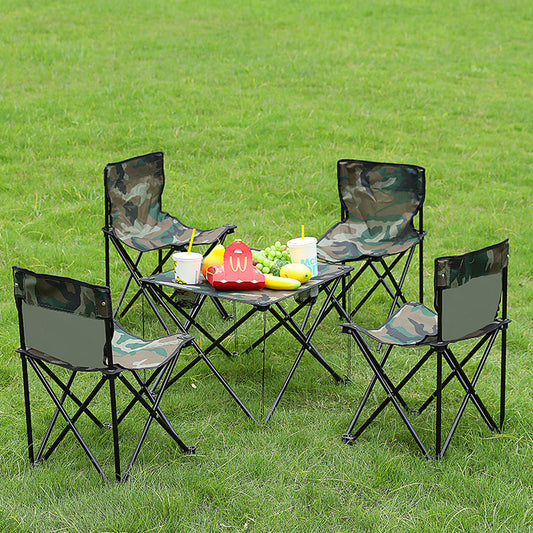 Festival Campsite Furniture: Portable Folding Table & Chairs