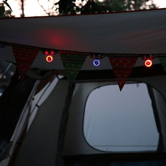 Stay Seen at Night: Tent Rope Safety Light for Festivals