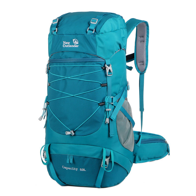 Adventure-Ready Backpack: 50L Mountaineering Bag, Durable, for Festivals & Hiking