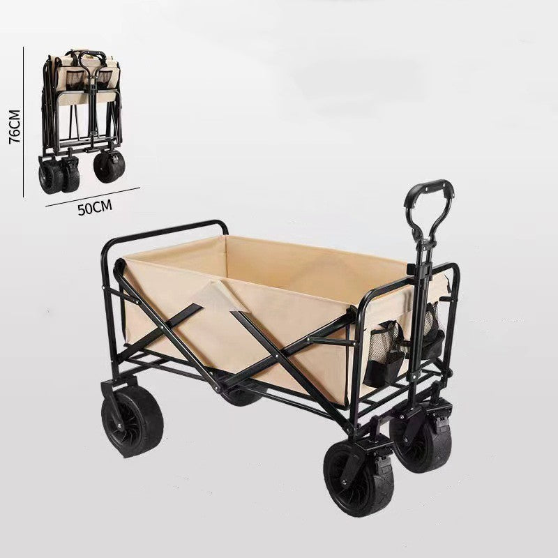 Easy Festival Gear Transport: Collapsible Camping Trolley