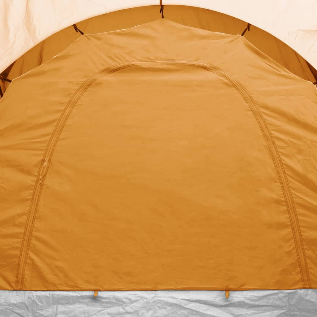 vidaXL Camping Tent 6 Persons Grey and Orange