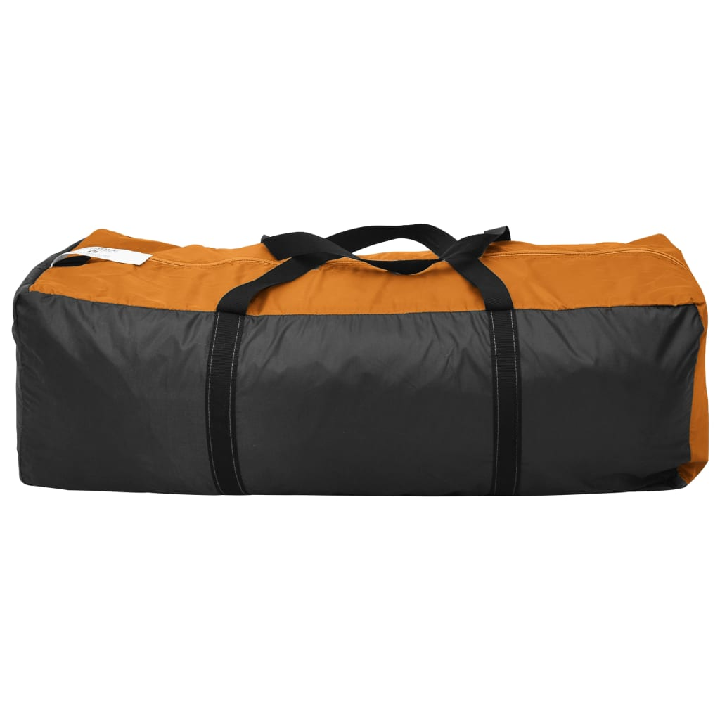 vidaXL Camping Tent 6 Persons Grey and Orange