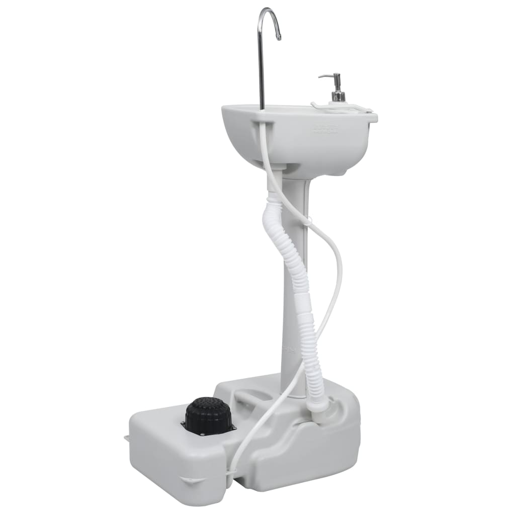 vidaXL Portable Camping Toilet and Handwash Stand Set