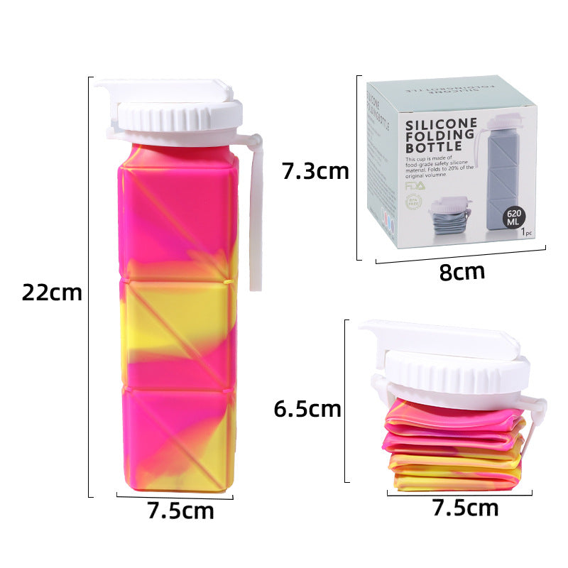 Easy Hydration: Foldable Silicone Water Bottle for Camping & Festivals