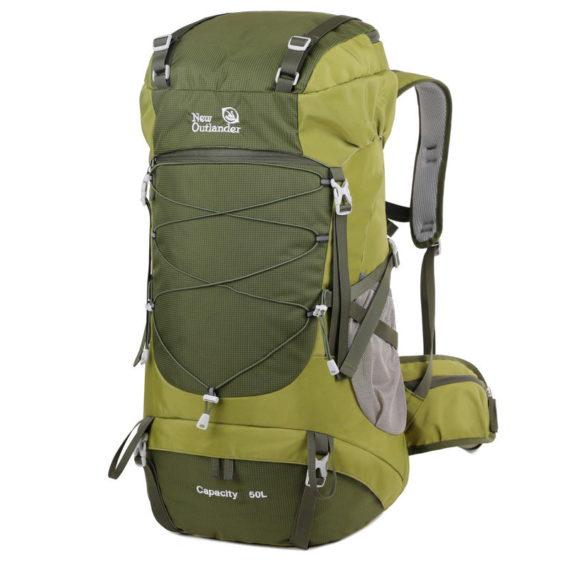 Adventure-Ready Backpack: 50L Mountaineering Bag, Durable, for Festivals & Hiking