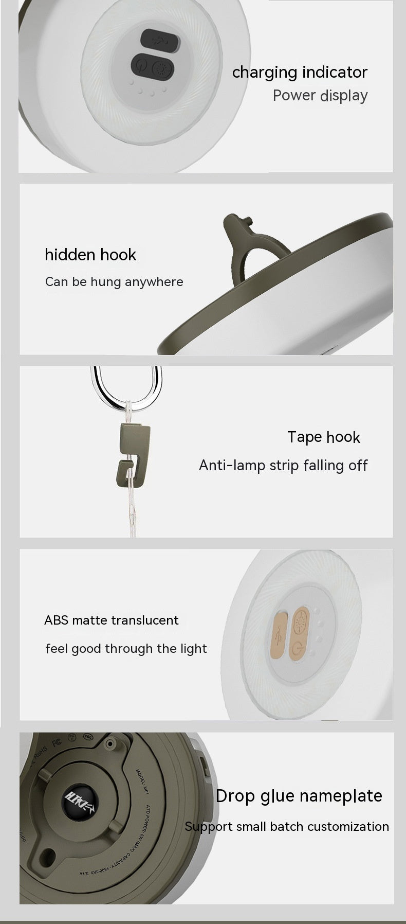 Rechargeable Light Strip: Flexible, Portable, Brightens Festivals & Campsites