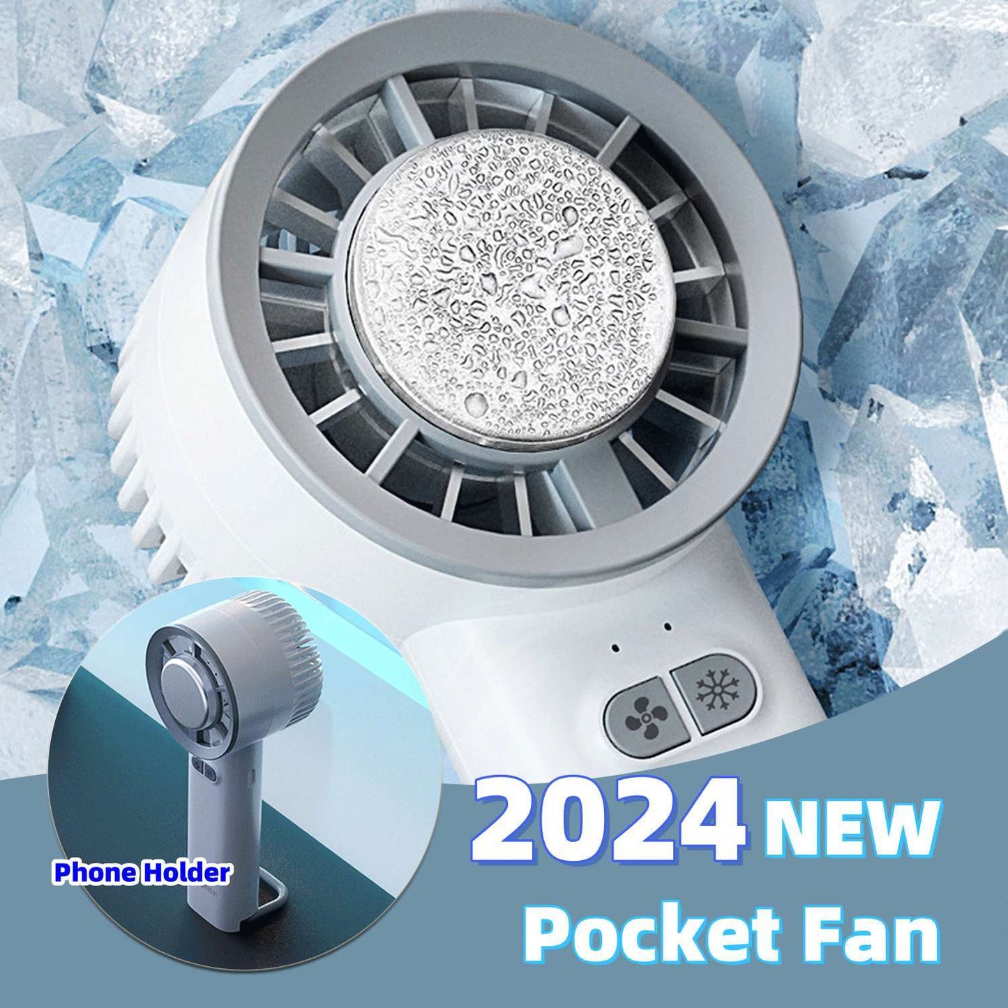 Stay Cool Anywhere: 2024 Turbo Jet Mini Fan - Ice Cold, Powerful, Portable