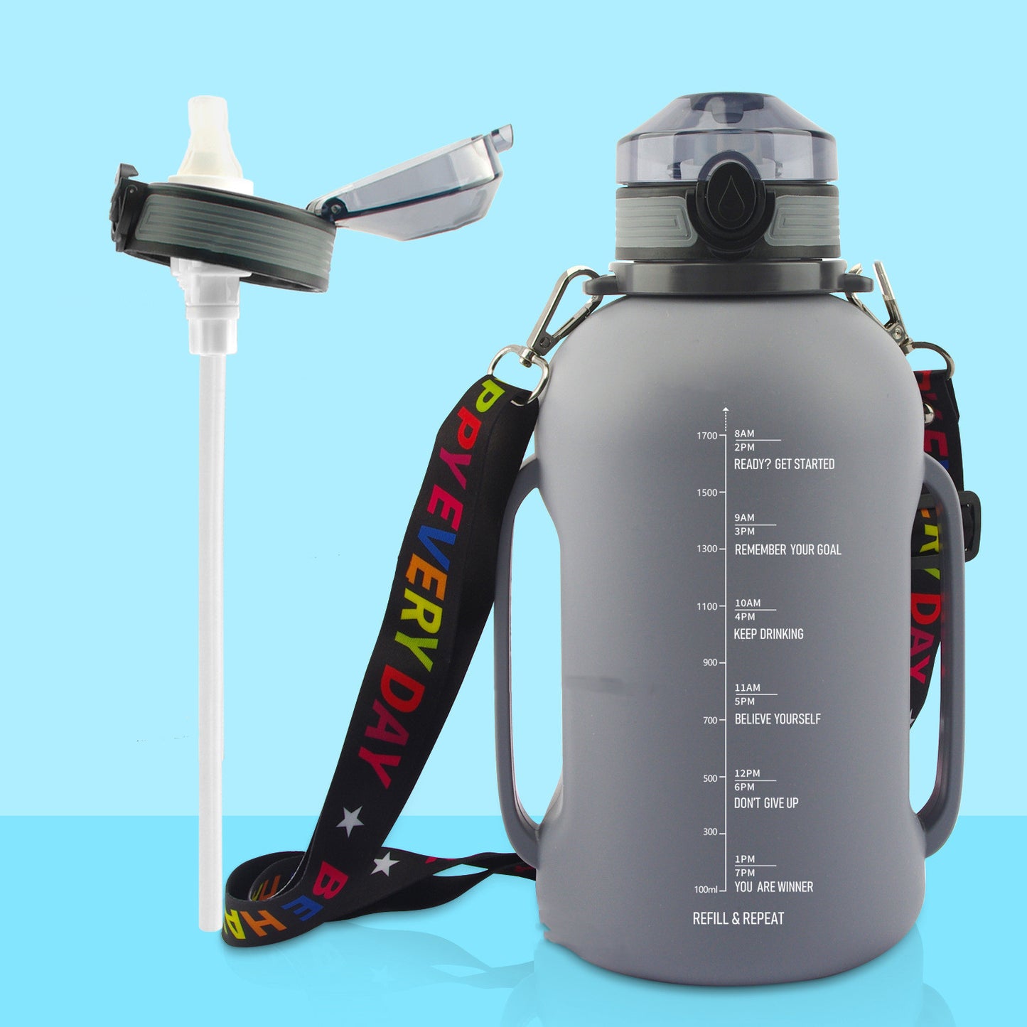 Large Capacity, Collapsible Water Bottle: Perfect for Festivals & Adventures