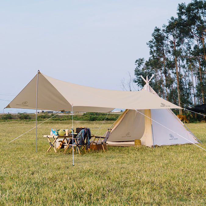 Votre oasis de camping du festival : tente à baldaquin pyramidale Glamping