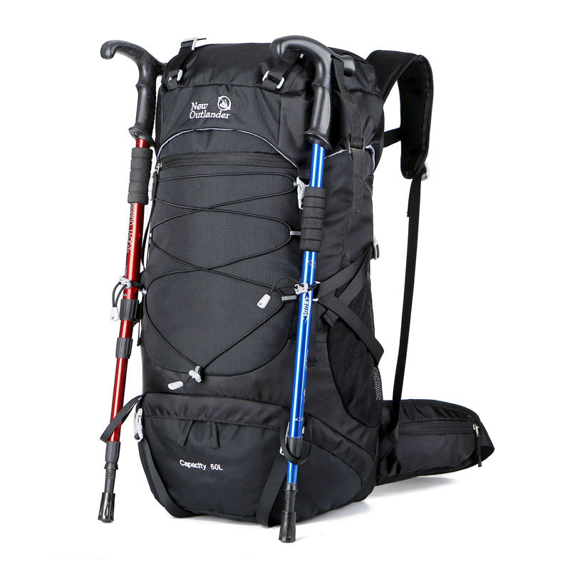 Adventure-Ready Backpack: 50L Mountaineering Bag, Durable, for Festivals & Hiking