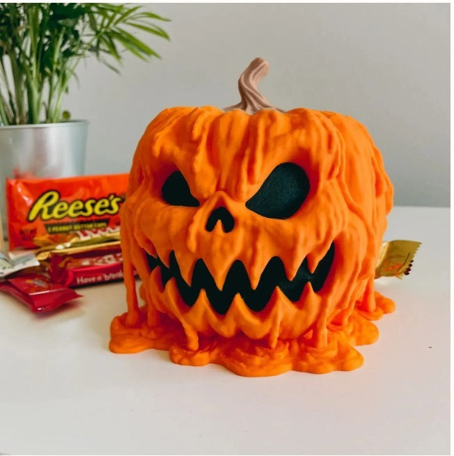 Melting Halloween Pumpkin Candy Bowl