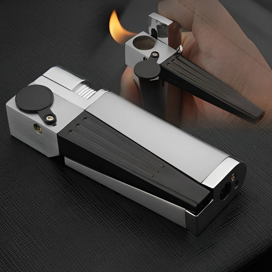 Pocket Puff: Compact Pipe Lighter & Stash Combo