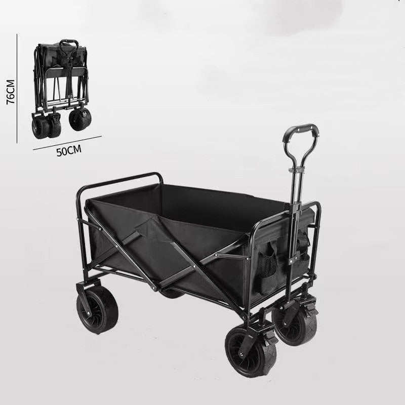 Easy Festival Gear Transport: Collapsible Camping Trolley