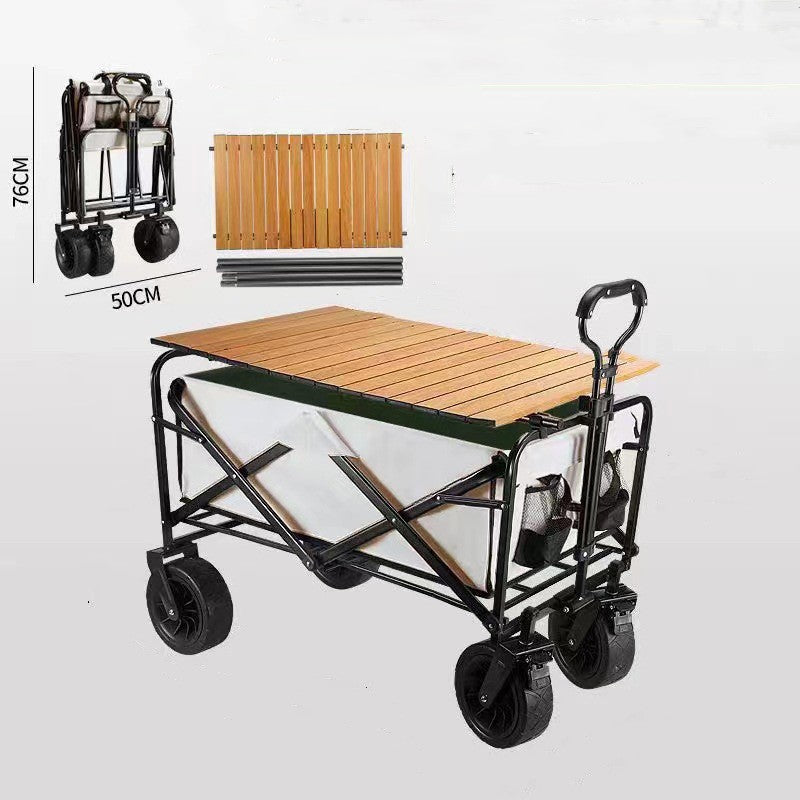 Easy Festival Gear Transport: Collapsible Camping Trolley